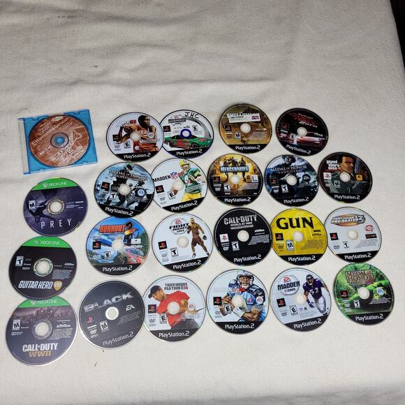 Video Games Lot PS2 Xbox 1 Racing Gaming Retro Y2k Sports Call of Duty GTA Gun - Picture 4 of 4